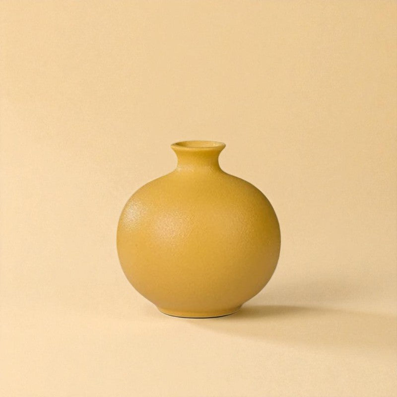 Vase Céramique moderne jaune type 1
