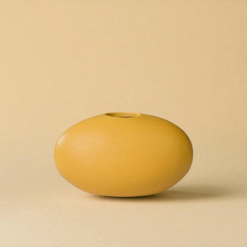 Vase Céramique moderne jaune type 4