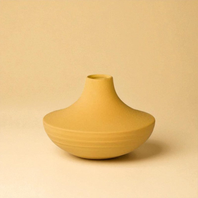 Vase Céramique moderne jaune type 5