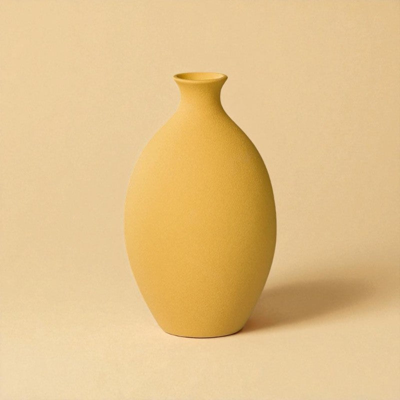 Vase Céramique moderne jaune type 7