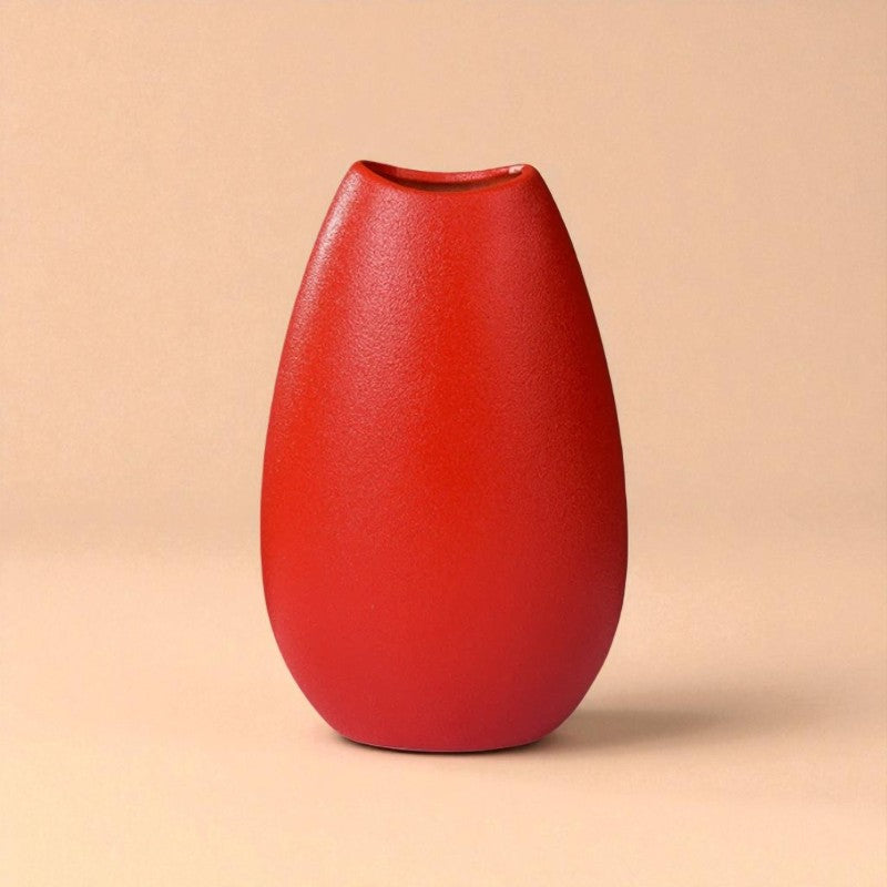 Vase Céramique moderne rouge type 3