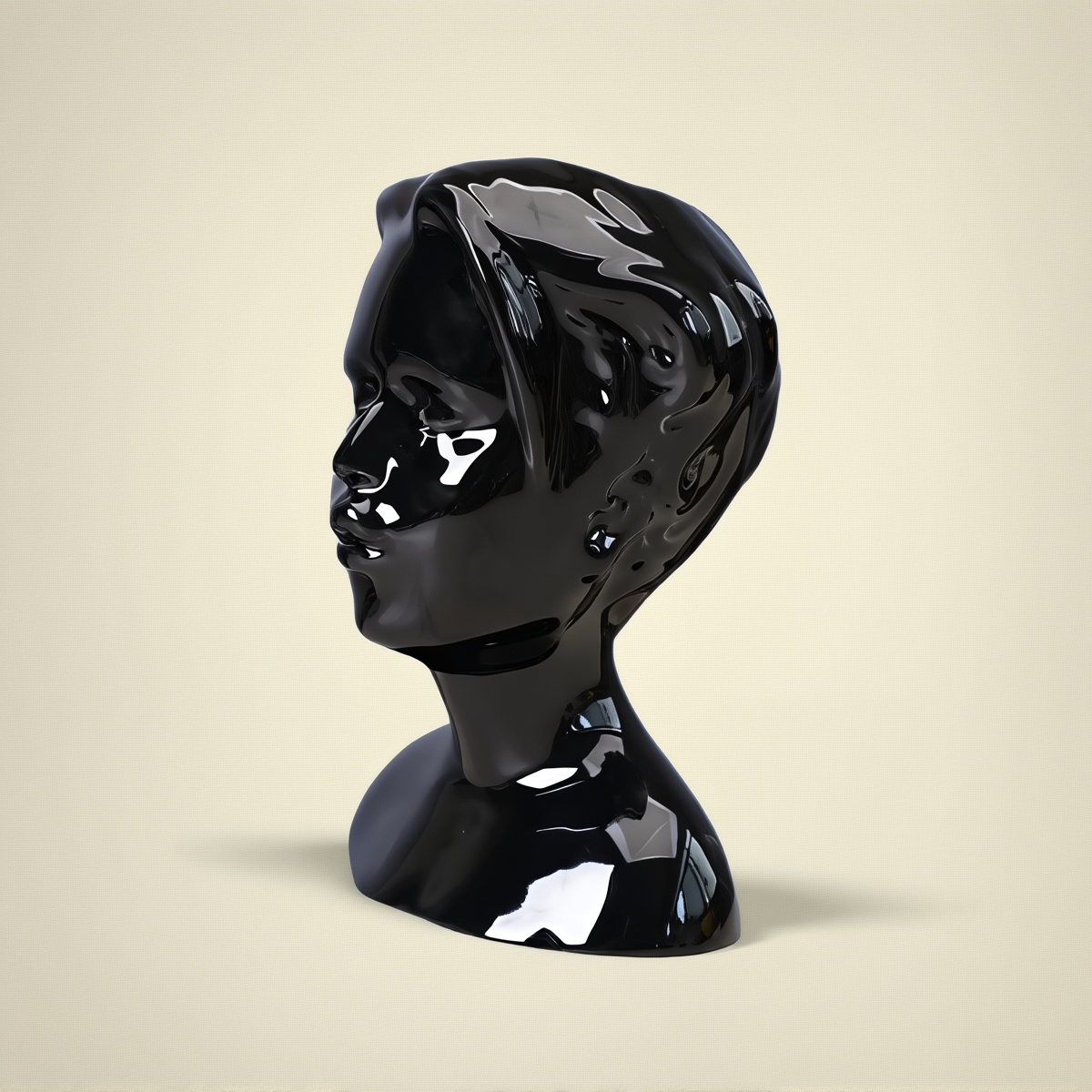 Vase Céramique visage noir homme