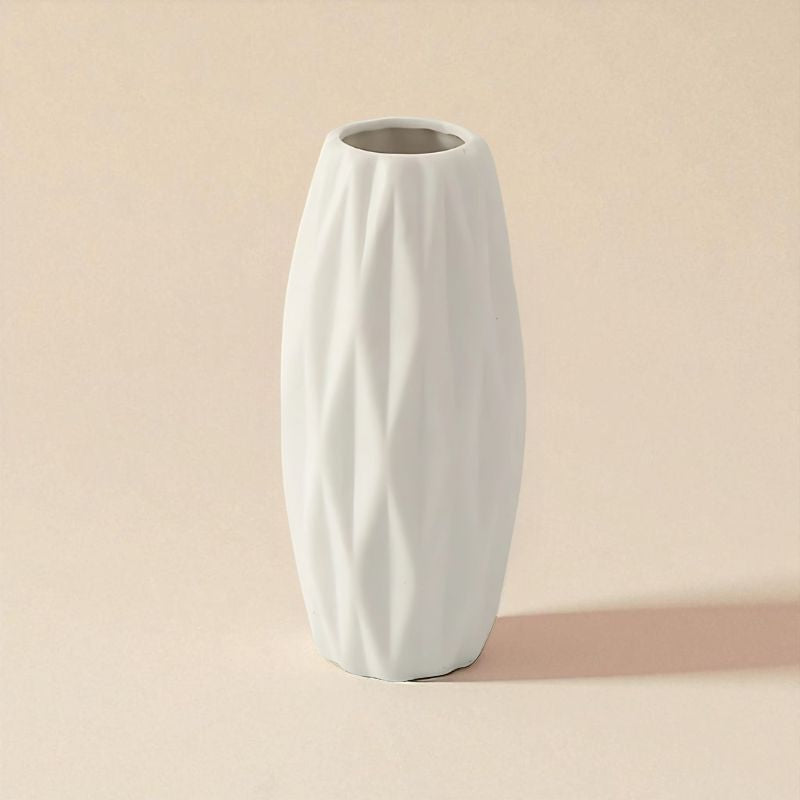 Vase céramique blanc type 18