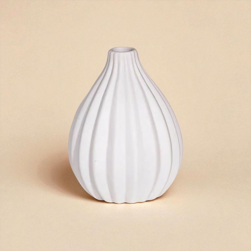 Vase céramique blanc type 8