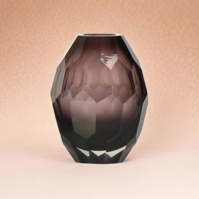 Vase cristal oeuf onyx