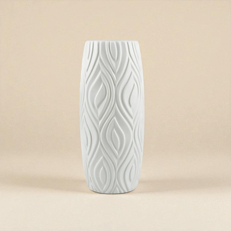 Vase écorce blanc