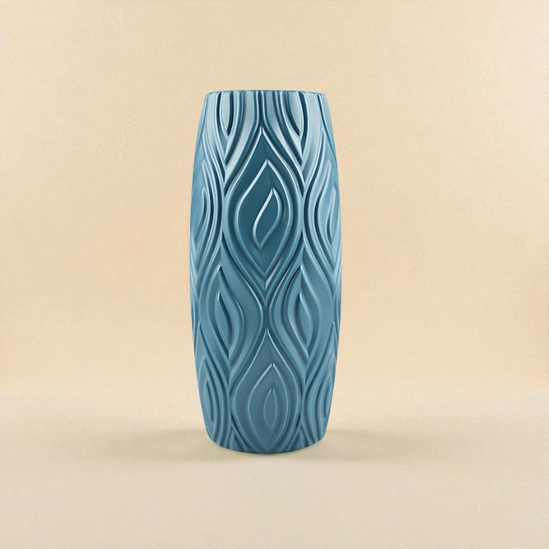 Vase écorce bleu