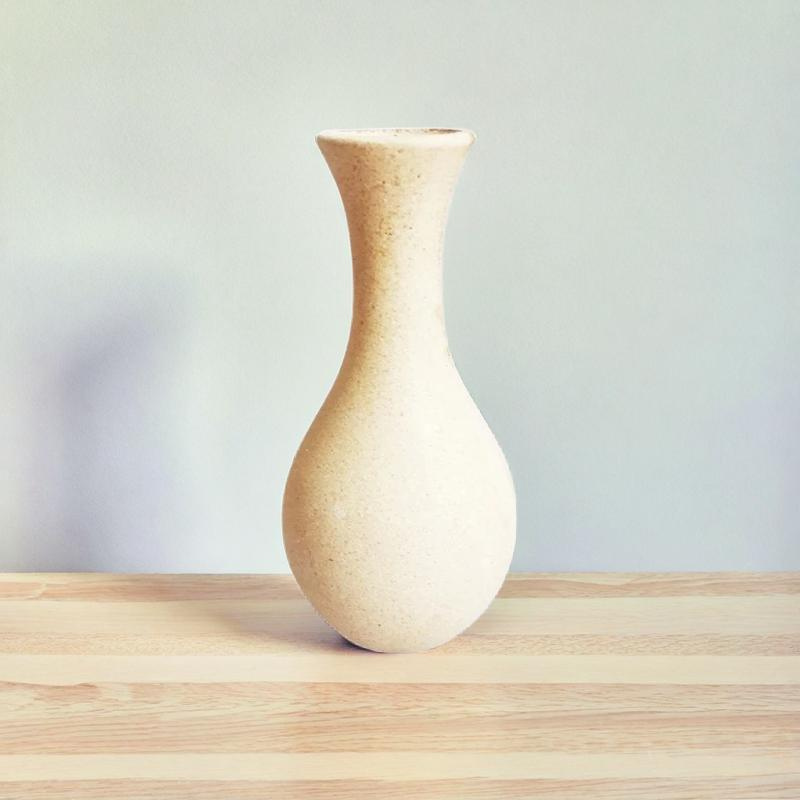 Vase en bois rétro goutte