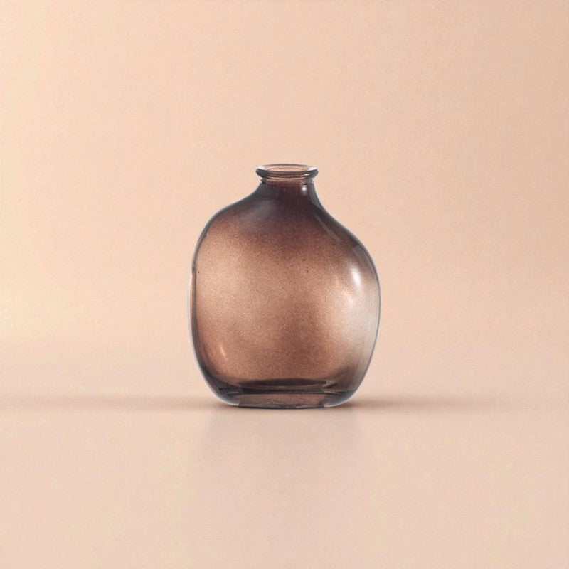 Vase en verre ambre nuage taille L