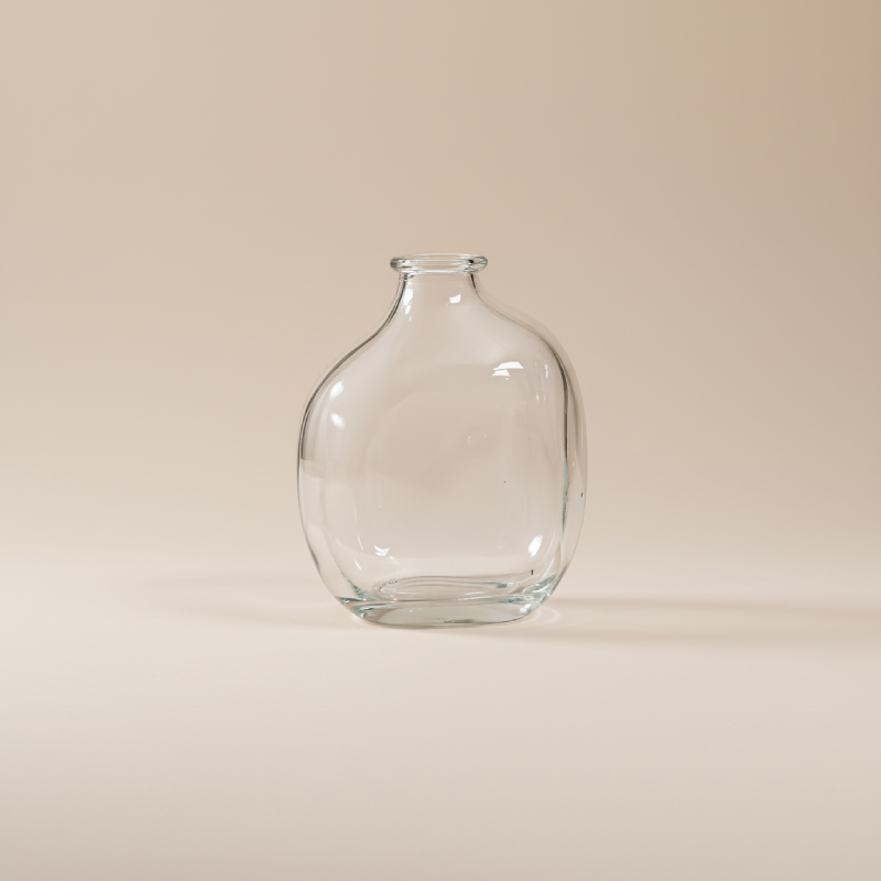 Vase en verre transparent nuage taille L