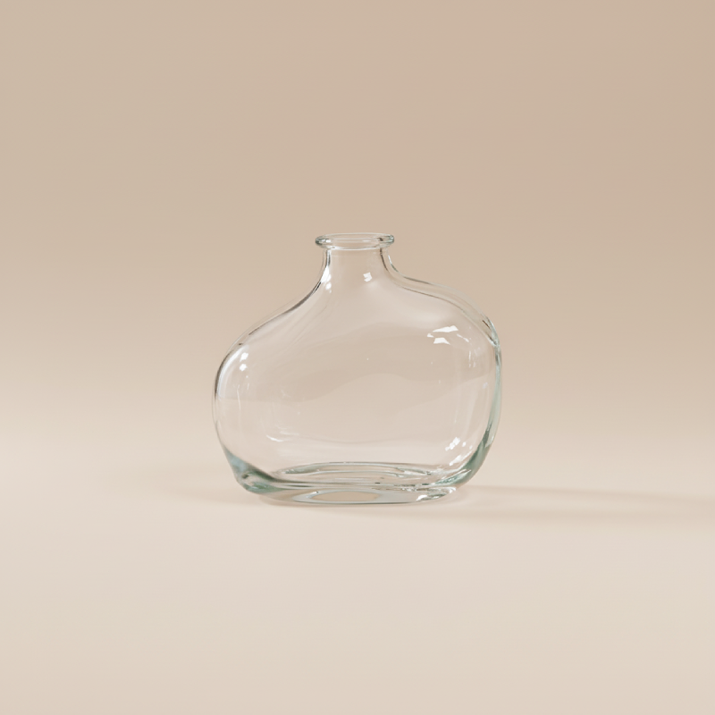 Vase en verre transparent nuage taille M