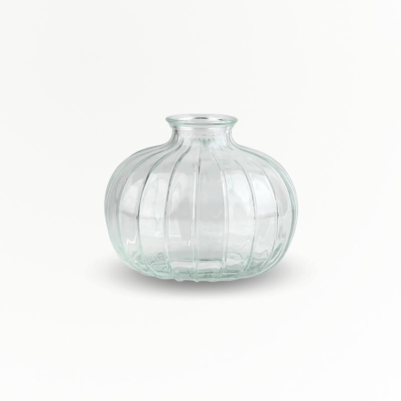 Vase en verre transparent type 6