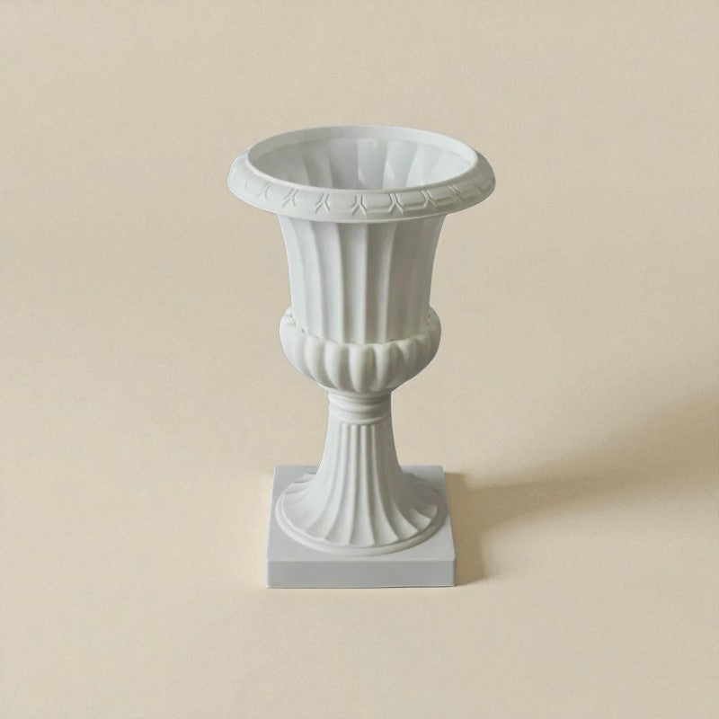 Vase extérieur ornement blanc