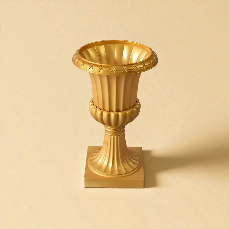 Vase extérieur ornement doré