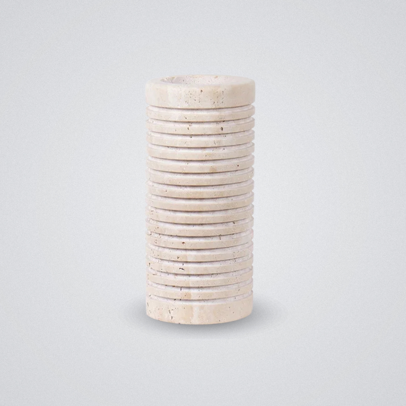 Vase marbre rainure taille L