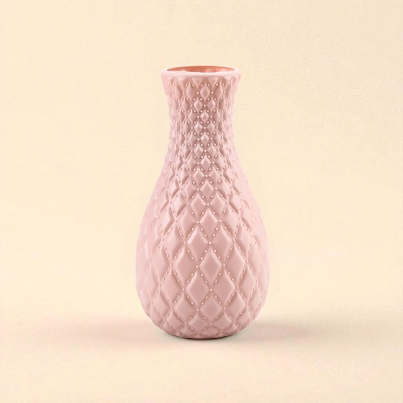 Vase matelassé rose