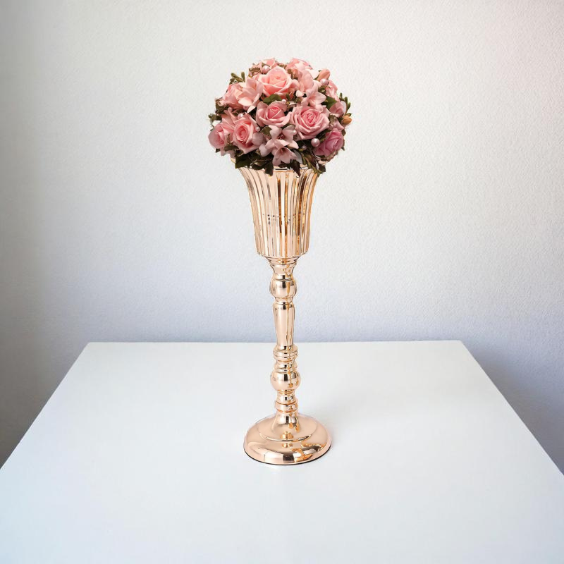 Vase métal calice taille L