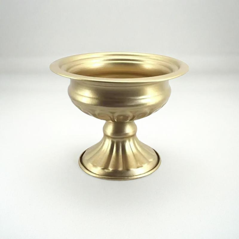 Vase métal centre de table dorée taille L
