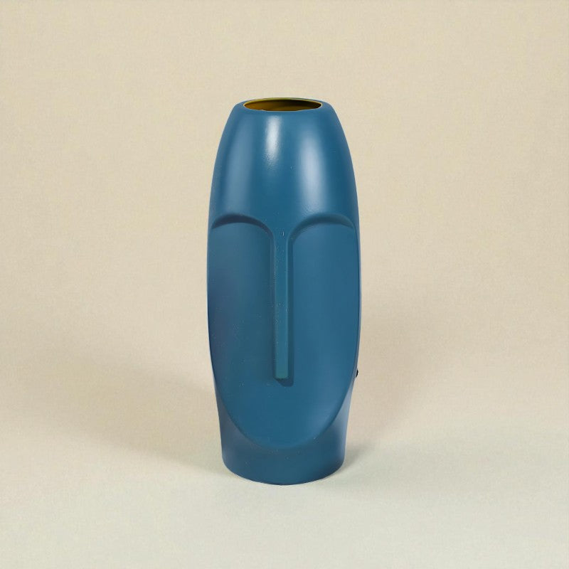 Vase moaï bleu