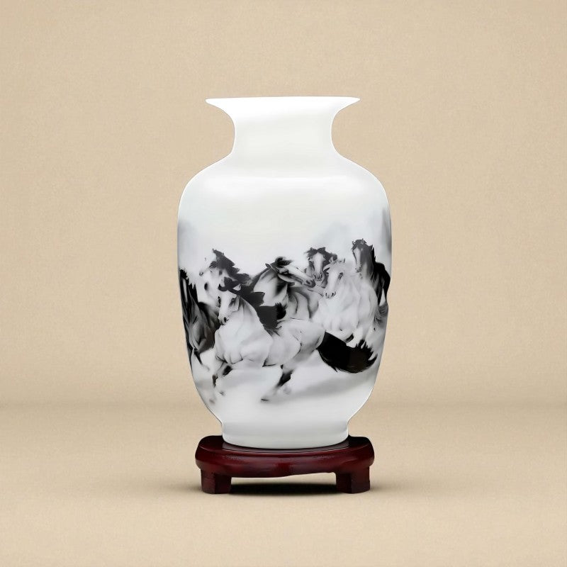 Vase porcelaine Blanc type D