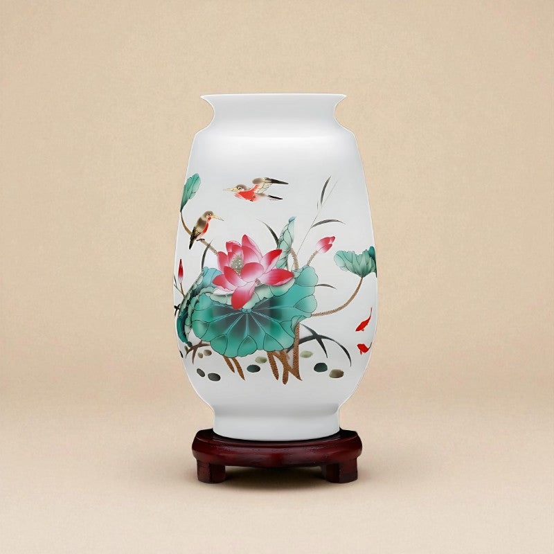 Vase porcelaine Blanc type J