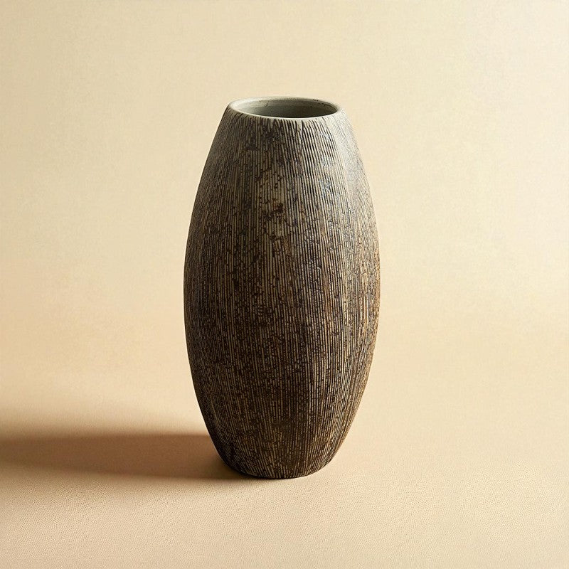Vase porcelaine ovale