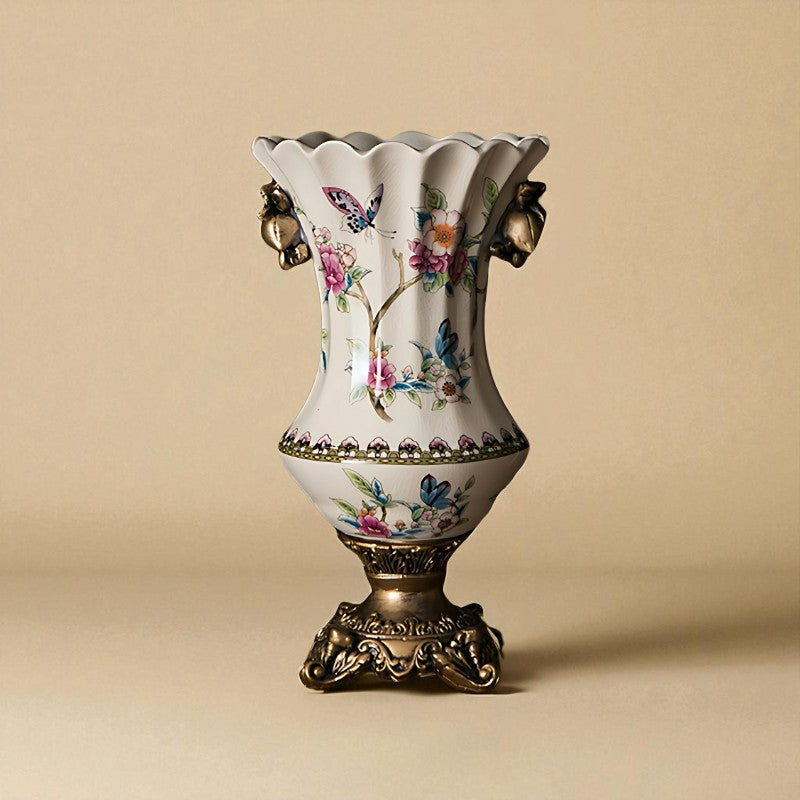 Vase porcelaine tulipe blanc
