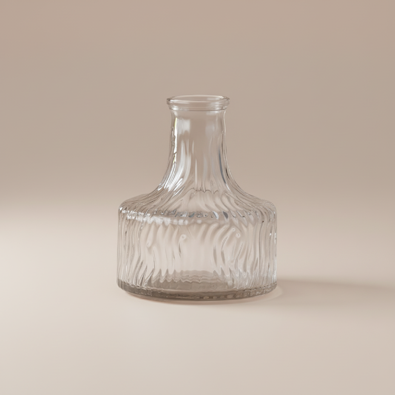 Vase transparent base large type 1
