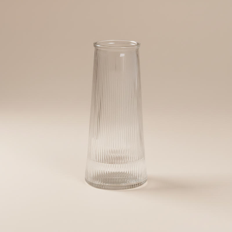 Vase transparent base large type 3