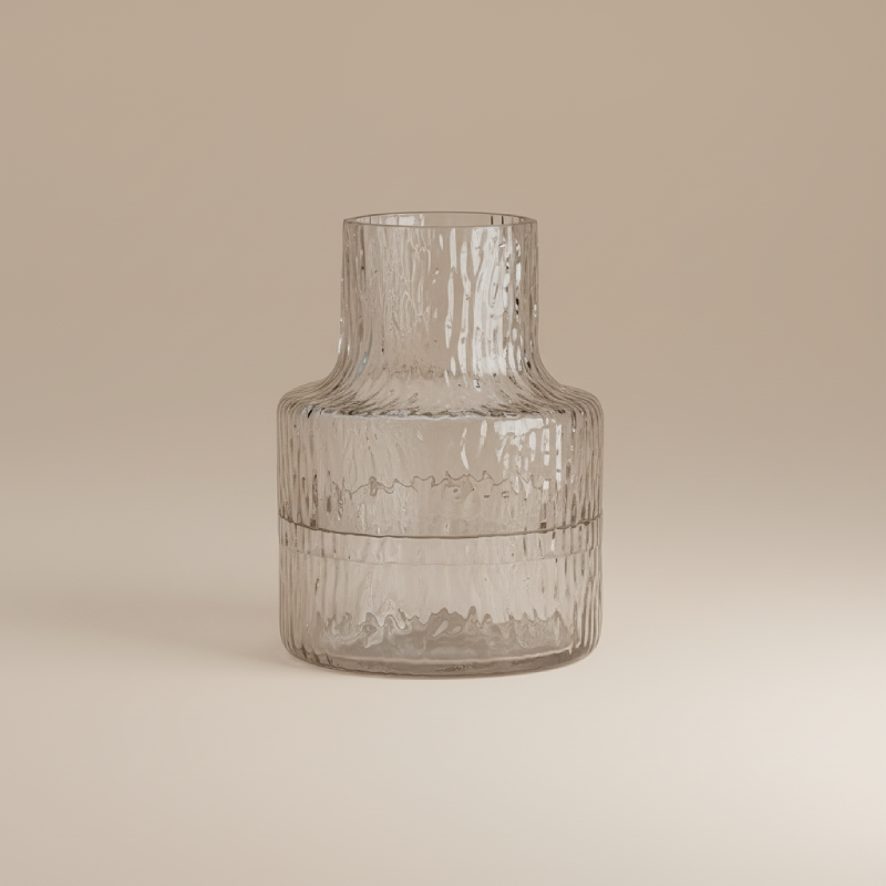 Vase transparent base large type 5