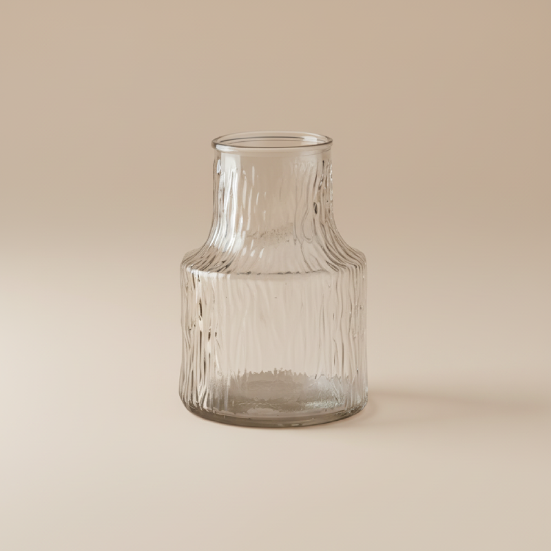 Vase transparent base large type 6