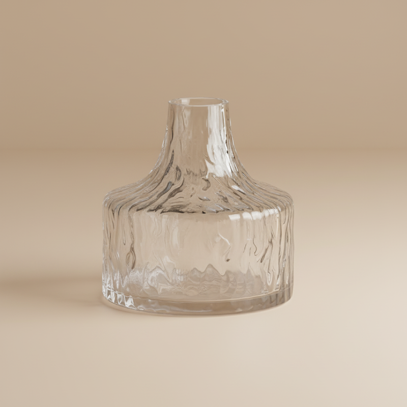 Vase transparent base large type 7