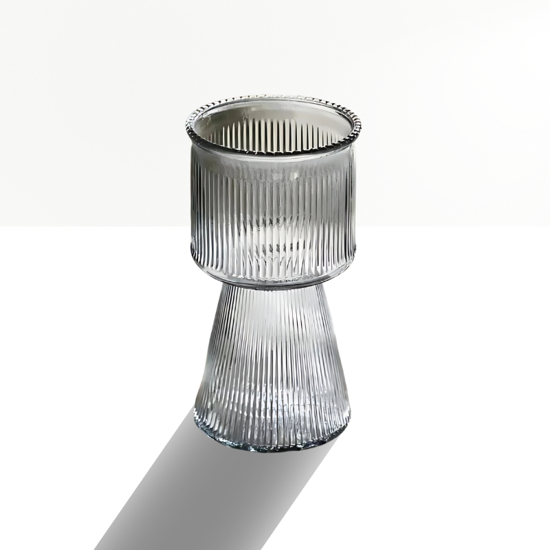 Vase transparent base large type 9