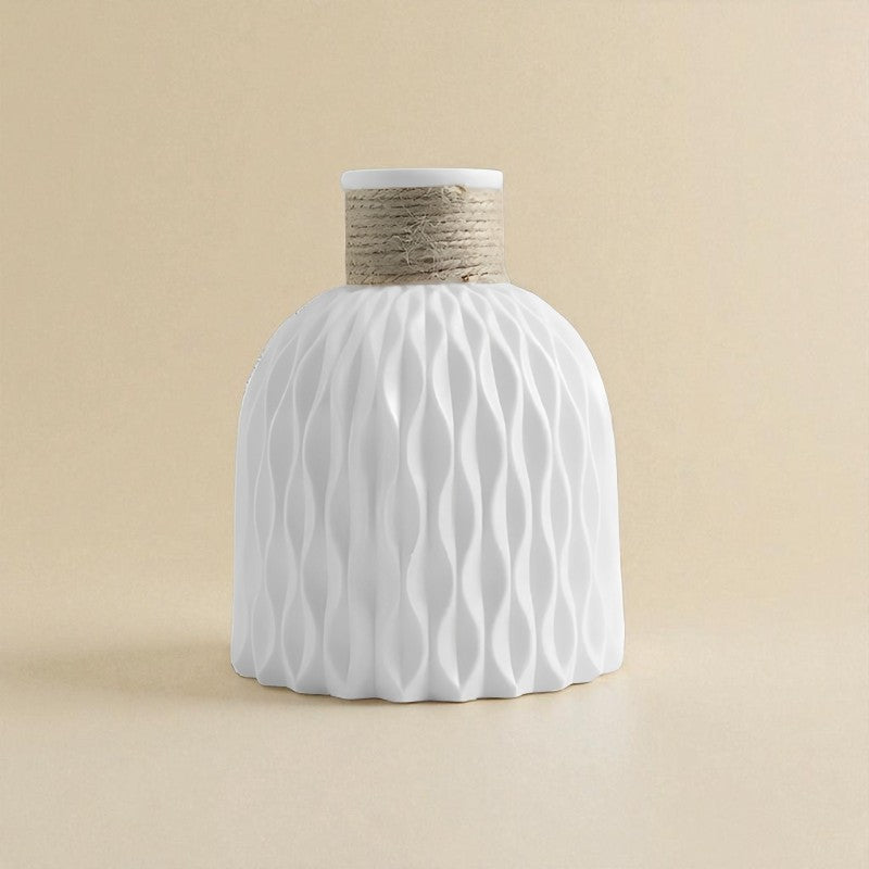 Vase ananas blanc