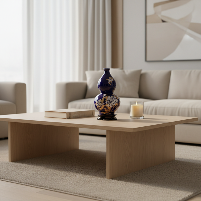 Vase chinois en porcelaine Bleu foncé type 9