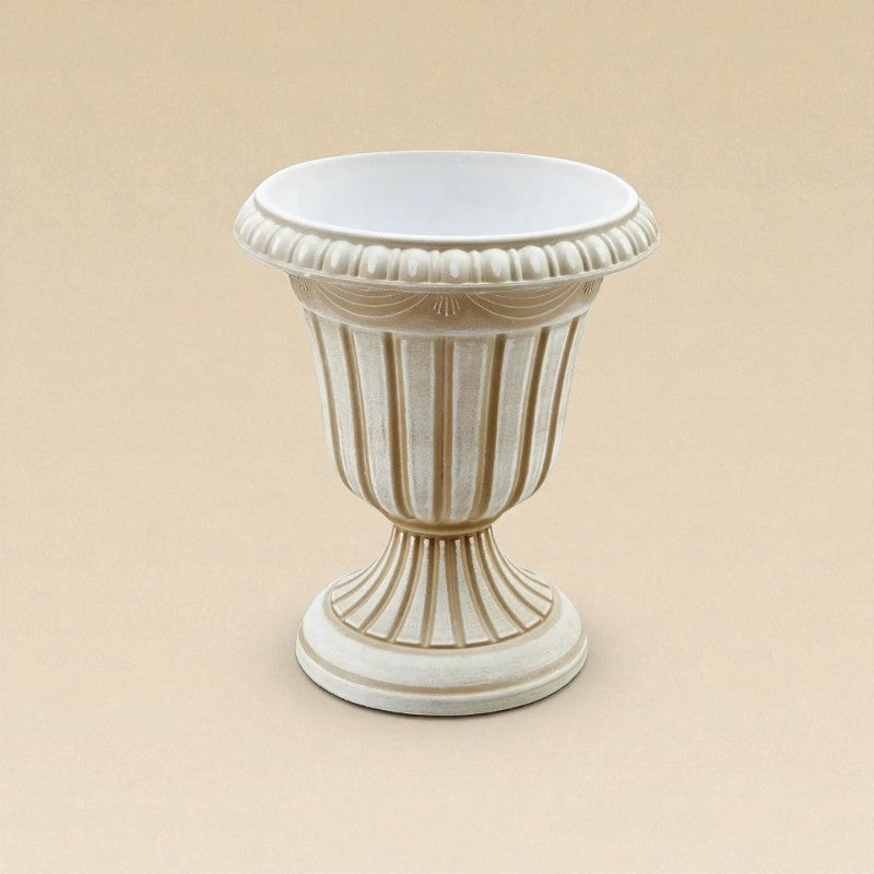 Vase extérieur classique beige