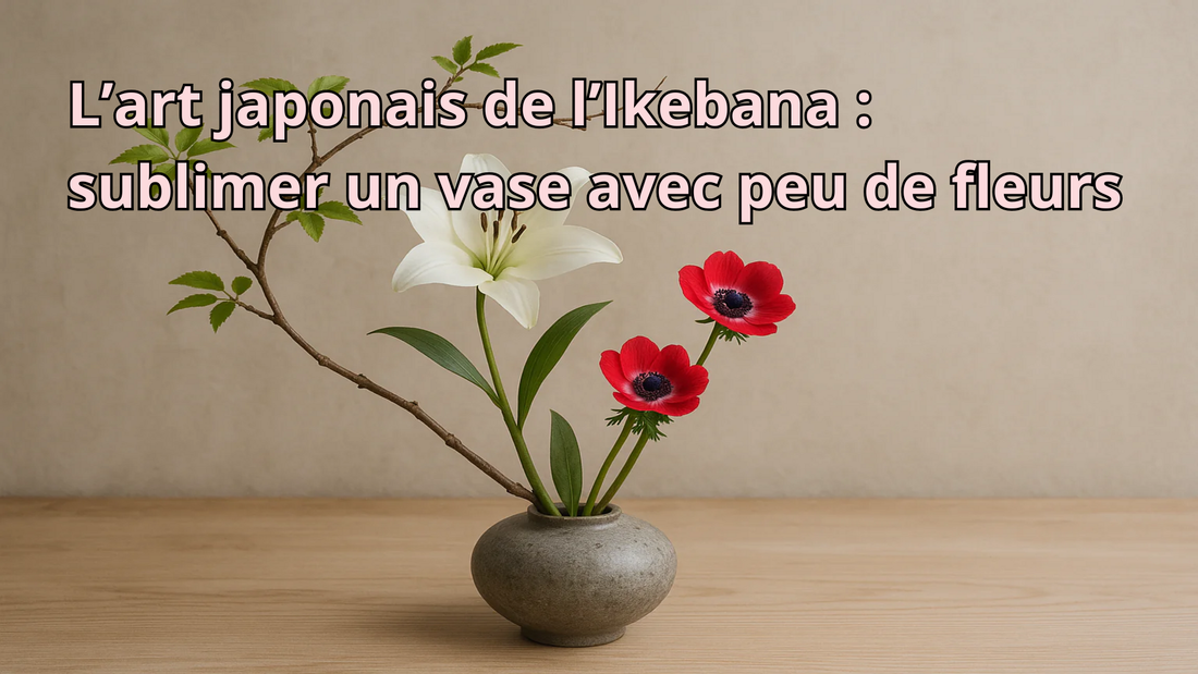 L’art japonais de l’Ikebana : sublimer un vase avec peu de fleurs