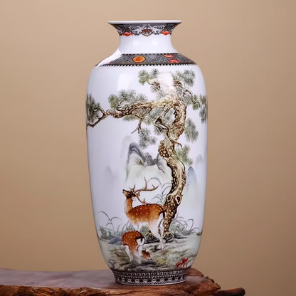 Vases en céramique décorative – Motifs chinois traditionnels