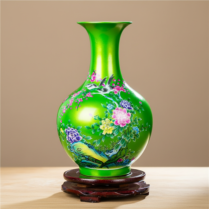 Vases en porcelaine asiatique – Motifs floraux et couleurs éclatantes L'univers-du-vase