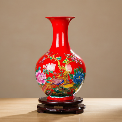 Vases en porcelaine asiatique – Motifs floraux et couleurs éclatantes L'univers-du-vase