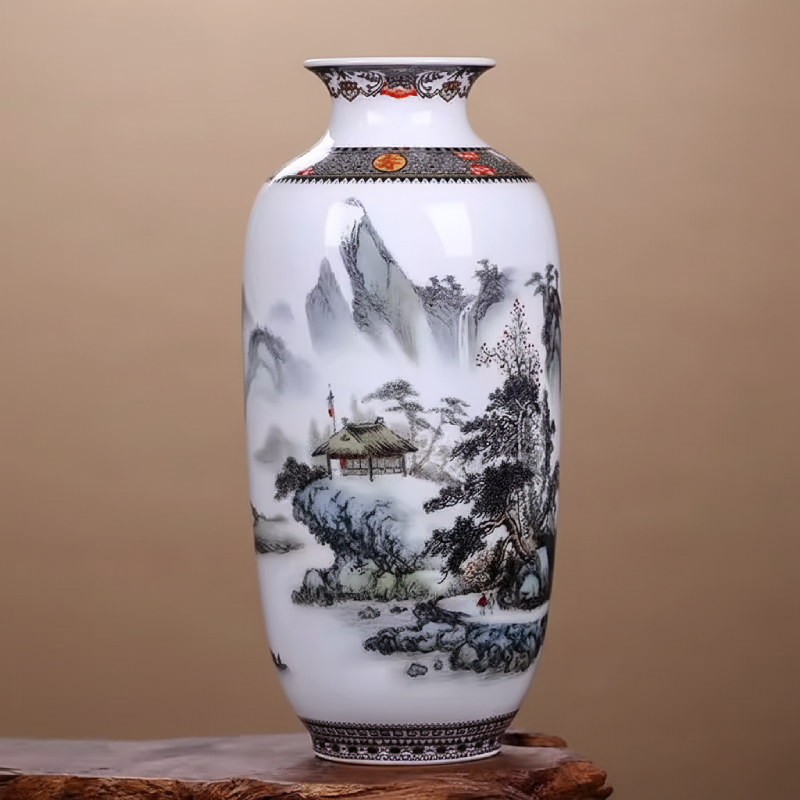 Vases en céramique décorative – Motifs chinois traditionnels