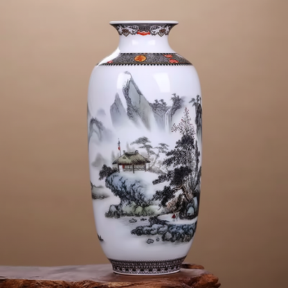 Vases en céramique décorative – Motifs chinois traditionnels