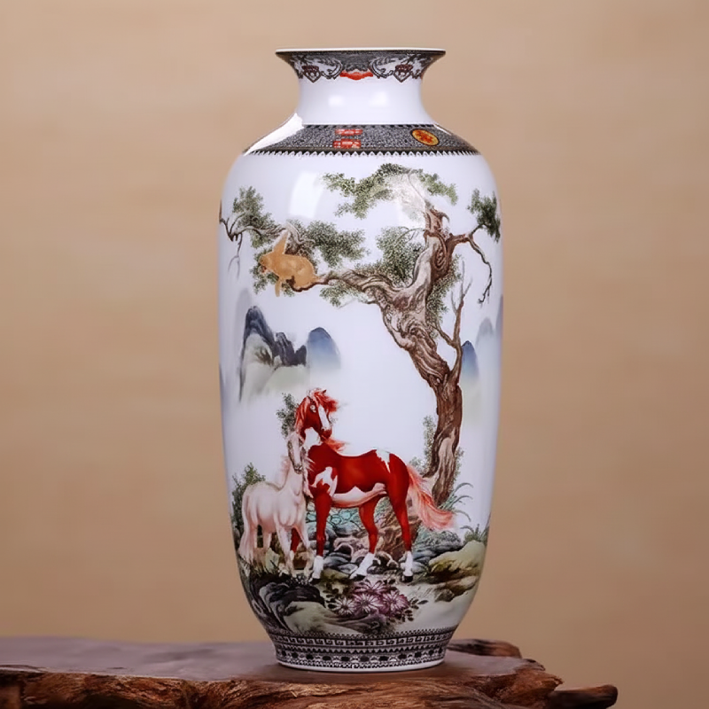 Vases en céramique décorative – Motifs chinois traditionnels