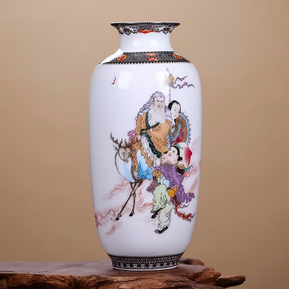 Vases en céramique décorative – Motifs chinois traditionnels