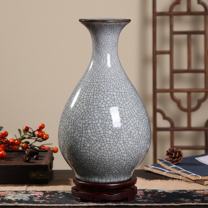 Vases en céramique craquelée – Design épuré et raffiné