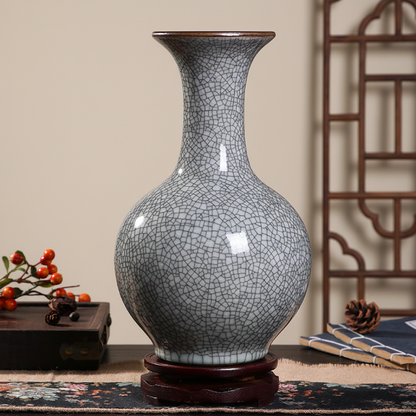 Vases en céramique craquelée – Design épuré et raffiné