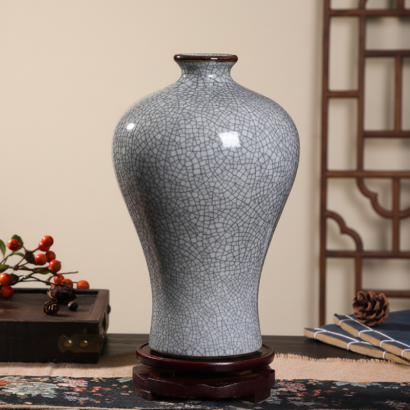 Vases en céramique craquelée – Design épuré et raffiné