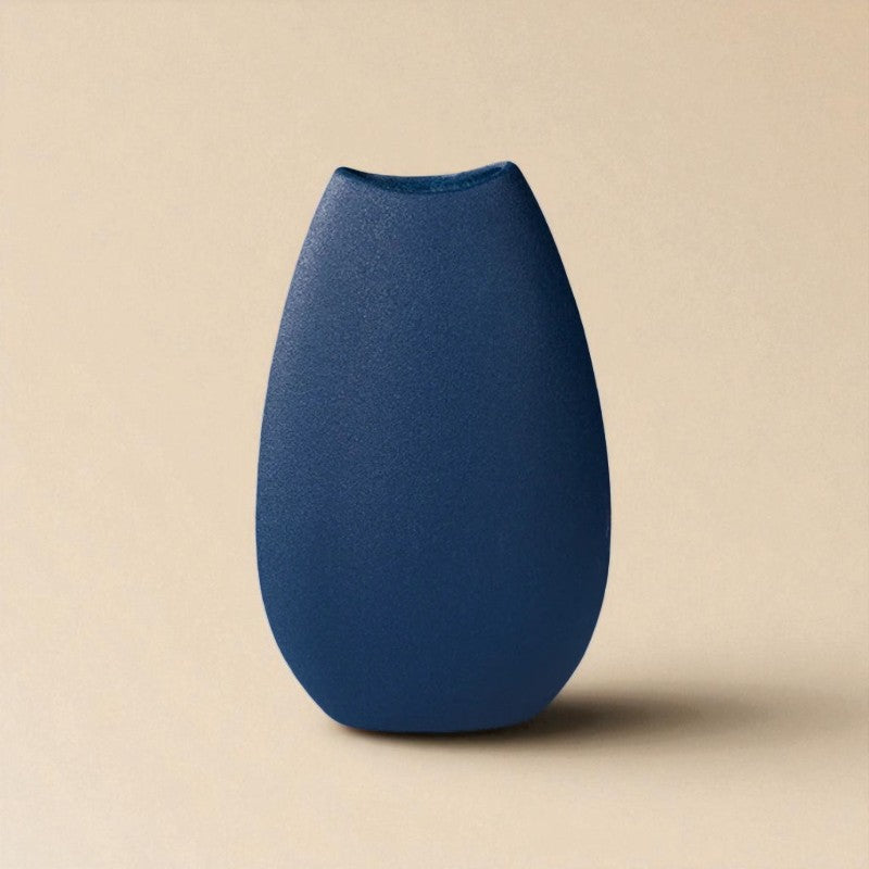 Vase Céramique moderne bleu foncé type 8