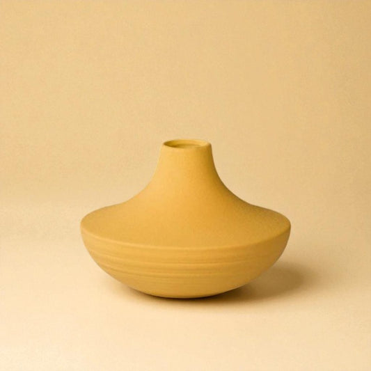 Vase Céramique moderne jaune type 5