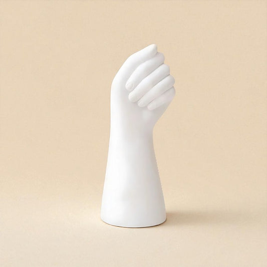 Vase attrape fleur blanc